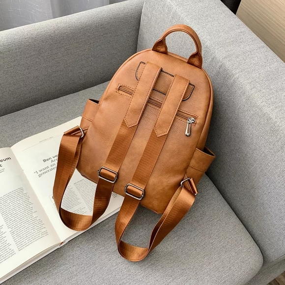 *NEW Leather Backpack Shoulder Bag - Picture 5 of 14